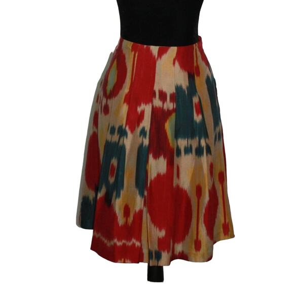 Lauren Ralph Lauren 100% Silk Pleated Skirt Size 6 - Picture 6 of 11